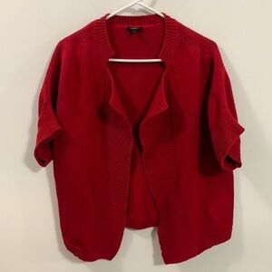 Talbots Red Cardigan Size Medium, no closure, very good condition